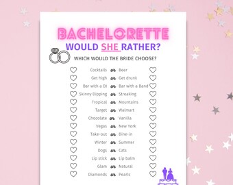 Bachelorette Would She Rather Party Game
