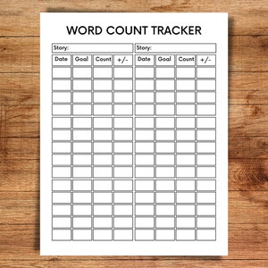 Autor&#39;s Basic Word Count Tracker