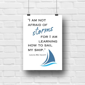 Inspirational Quote Louisa May Alcott Framable Wall Art