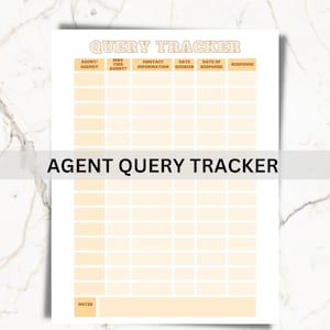 Peut inclure: Un modèle de suivi des requêtes d'agent de couleur beige clair. Le document présente une grille avec des colonnes pour les informations sur l'agent, les détails de la requête et les réponses. Le titre "AGENT QUERY TRACKER" est affiché.