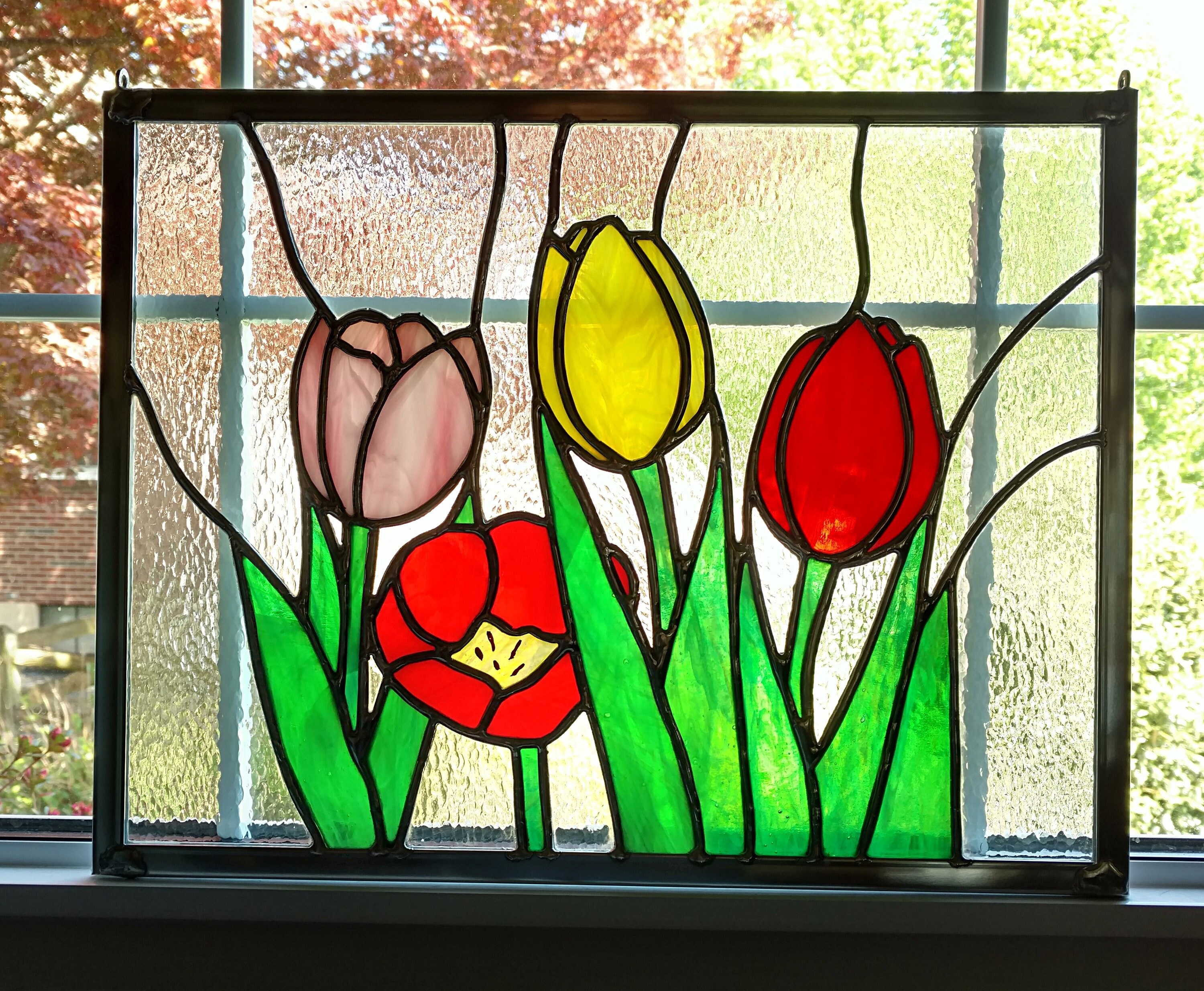 Stained Glass Tulip Panel craibas.al.gov.br