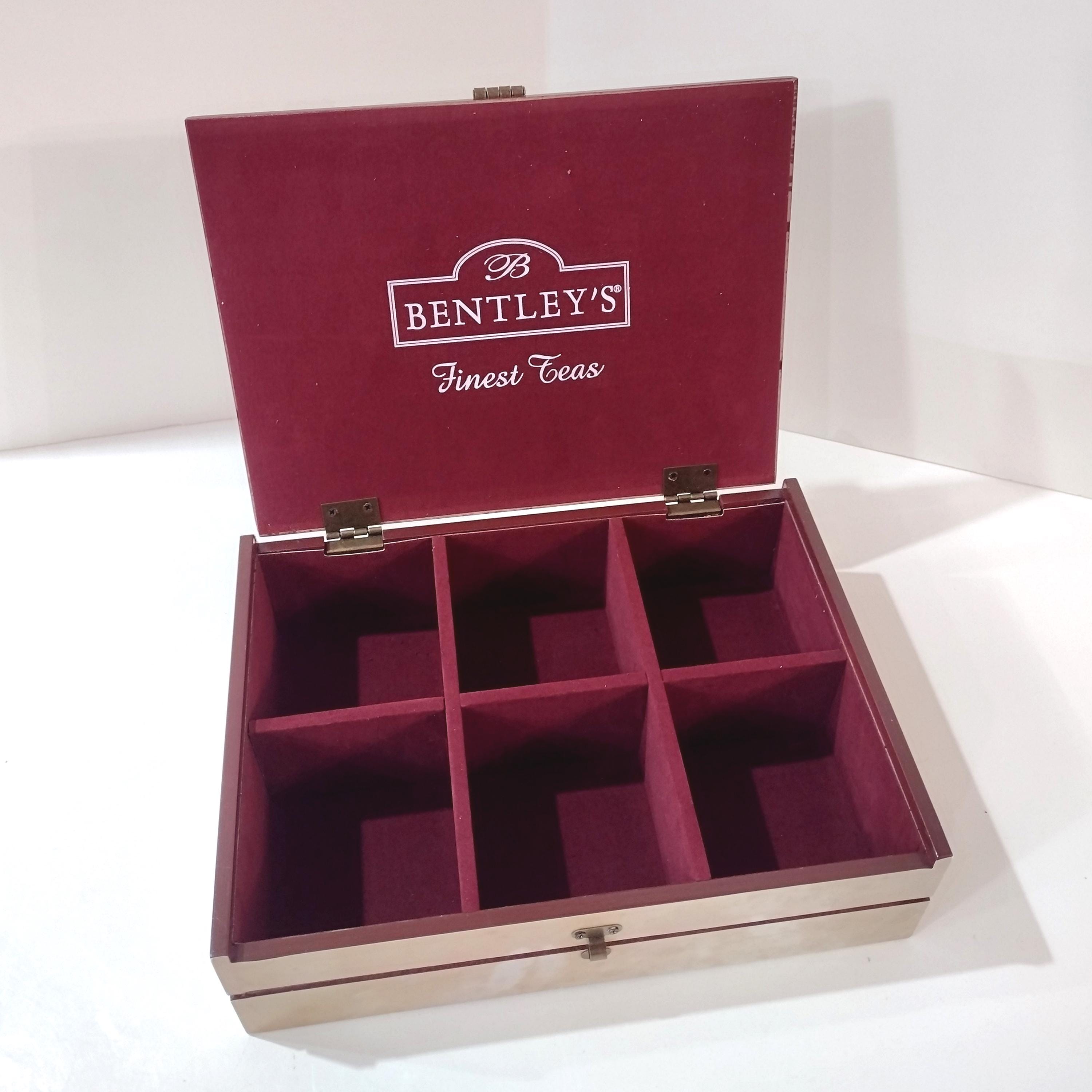 Vintage Bentley's Fine Teas Divided Storage Box With Rooster Chicken ...