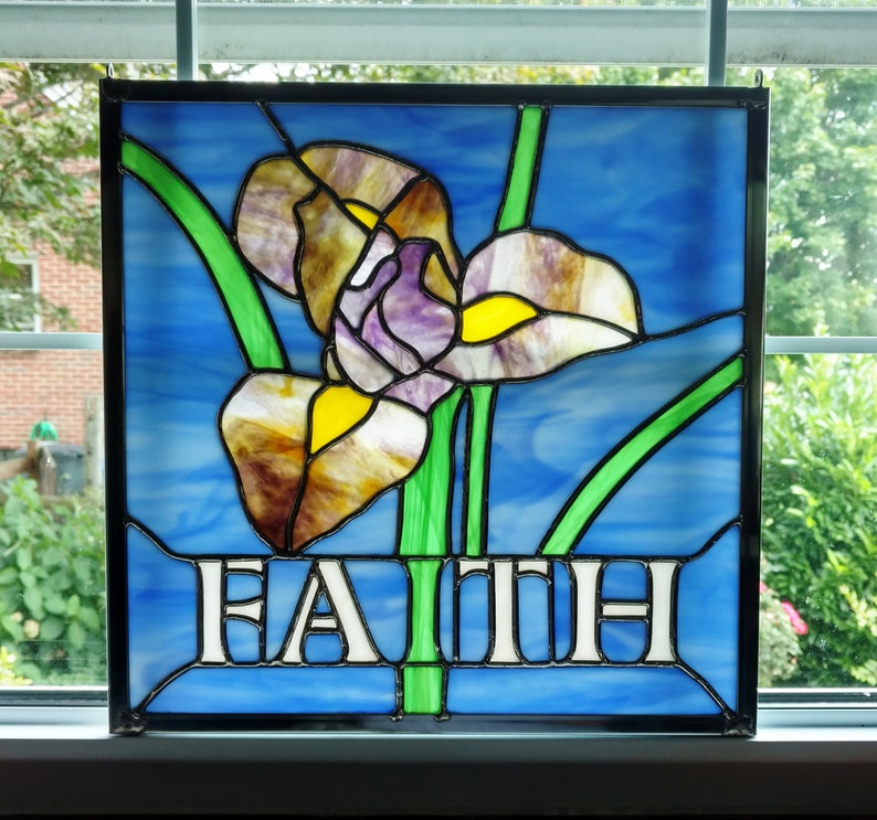 Custom Stained Glass Sign Stained Glass Logo Stained Glass Etsy