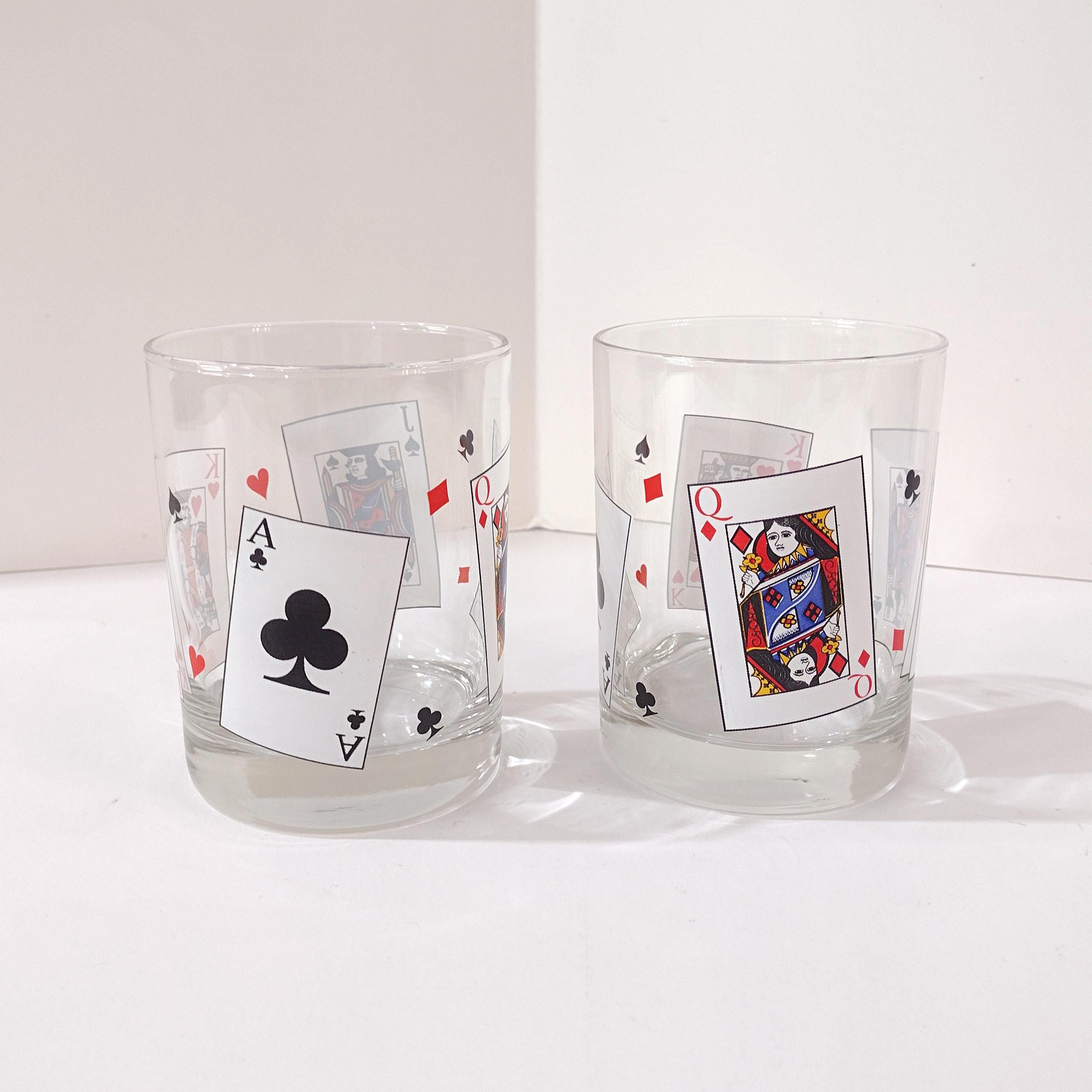 Vintage Poker Glasses - Etsy