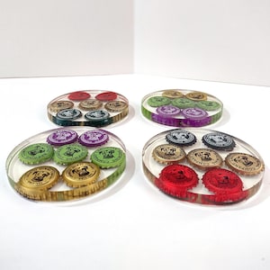 Vintage Lagunitas Brewing Co. Bottle Cap Resin Coasters, Set of 4