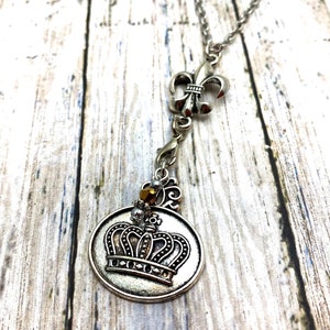 Royal Crown Antique Charm Necklace