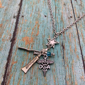 Dental Assistant Charm Necklace, Dental Assistant Gift, Dental Assitant Jewelry, Dental Gifts, Dental Hygiene Gift, Dental Assistant, DA