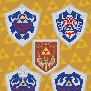 Legend of Zelda Vinyl Sticker Shield Set