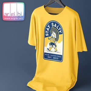 Camiseta con gráfico serigrafiado Stay Salty (S-4XL)