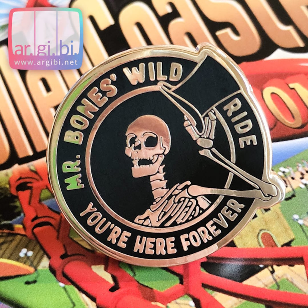 Mr Bones Wild Ride Meme Enamel Pin Etsy