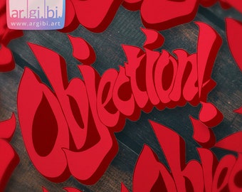 Objection Vinyl Decal