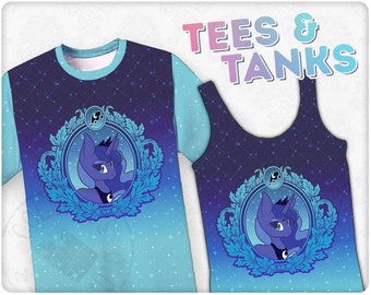MLP Vintage Princess Luna Print All Over Graphic Tee (Various Sizes Available)