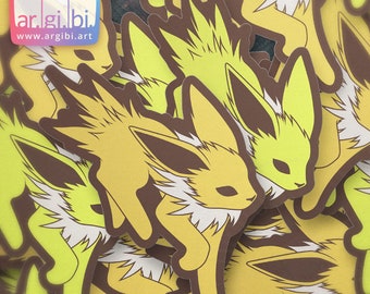 Eeveelutions Jolteon Vinyl Sticker - Laptop Stickers - Water Bottle Stickers - Car Decal