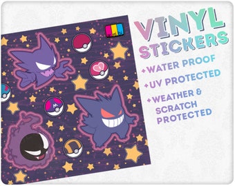 Naklejka winylowa „Typy duchów”