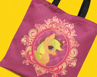 Vintage Applejack - Reusable Canvas Tote Bag