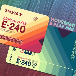 Pony VHS Vaporwave Mousepad | Deskmat | Playmat
