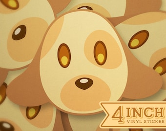 Pegatina de vinilo Goldie - Pegatinas de Animal Crossing - Pegatina para ordenador portátil - Pegatina para botella de agua