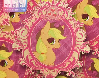 MLP inspiriert Vintage Apple Jack Vinyl Aufkleber - Laptop Aufkleber - Wasserflasche Aufkleber - Auto Aufkleber
