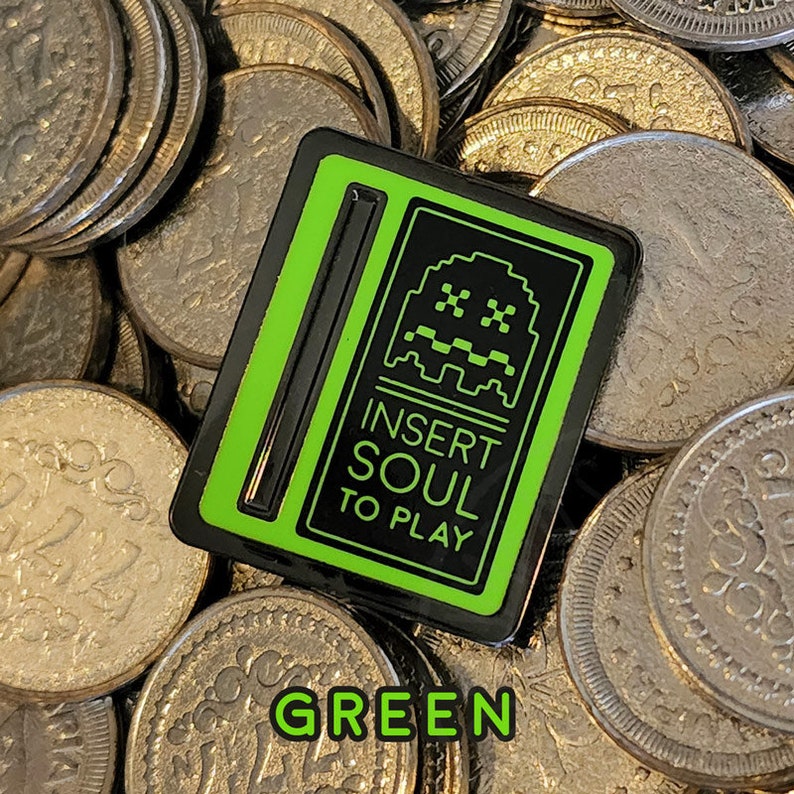 Insert Soul to Play Enamel Pin - Etsy