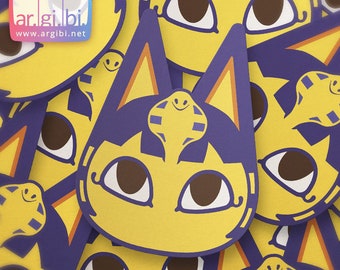 Ankha Animal Crossing Vinyl Sticker / New Horizons / ACNH / Waterproof / Laminated