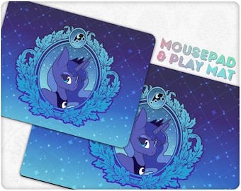 Luna Mousepad / Tapete de escritorio / Tapete de juego