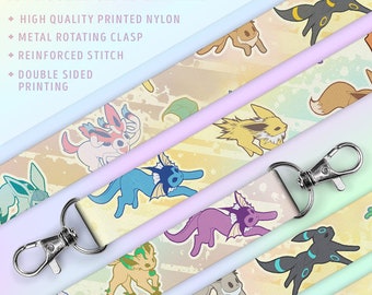 Eeveelutions Double Sided Lanyard