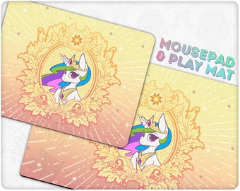 Vintage Princess Celestia MLP Mousepad | Deskmat| Playmat