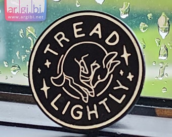 Tread Lightly Deer Glow in the Dark Enamel Pin