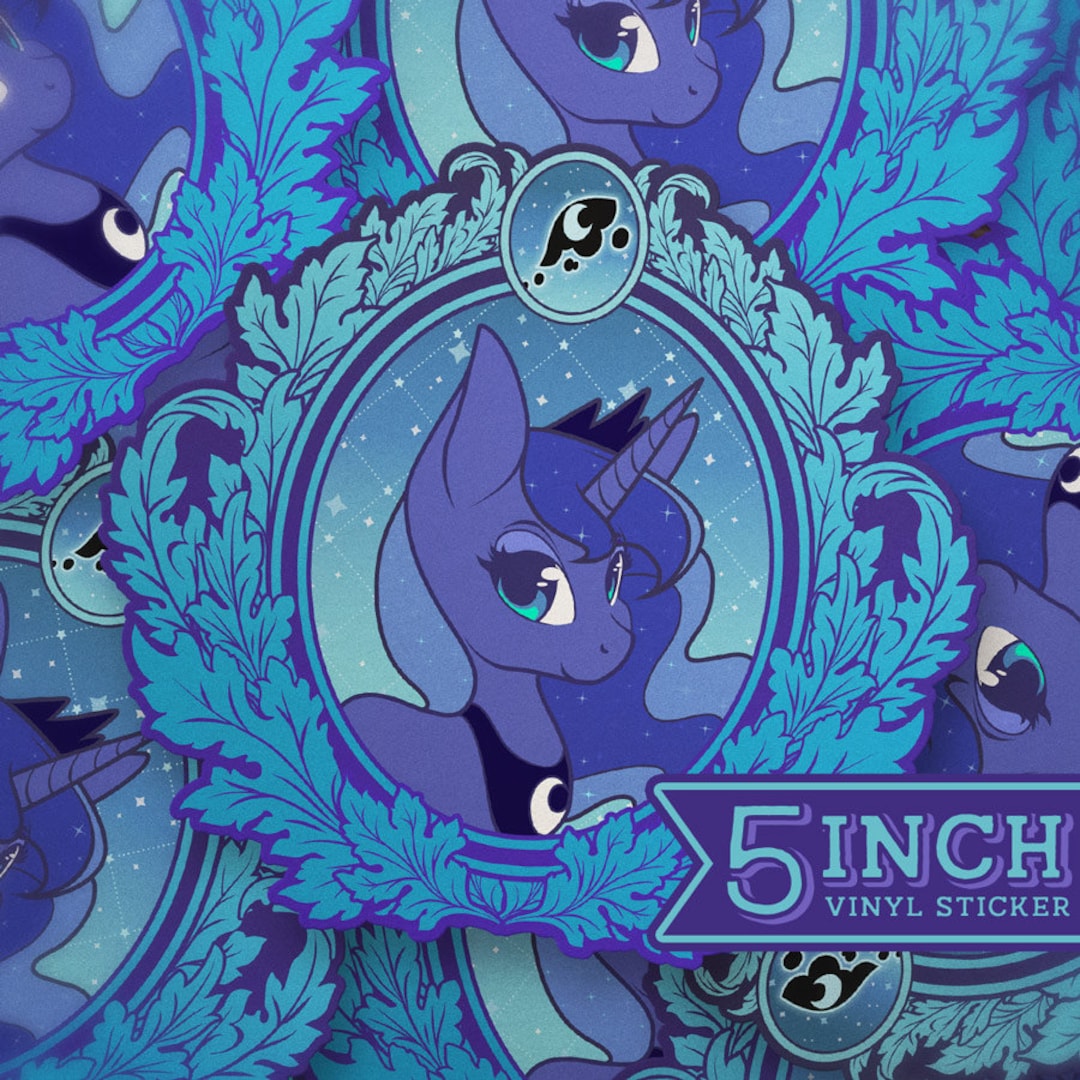 MLP Inspired Vintage Luna Vinyl Sticker - Etsy, image size:1080x1080