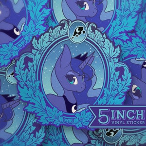 MLP Inspired Vintage Luna Vinyl Sticker