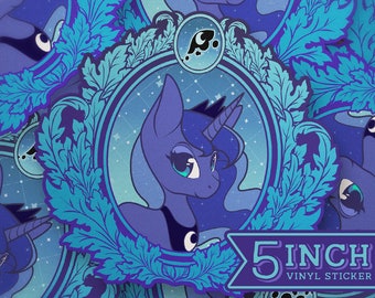 MLP Inspired Vintage Luna Vinyl Sticker