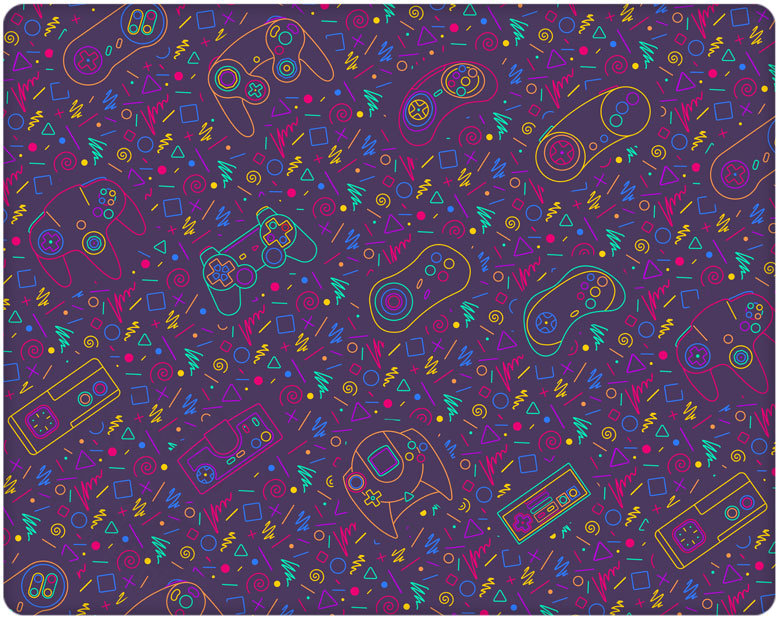Retro Arcade Carpet Pattern Mousepad Deskmat Playmat Etsy