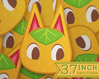 Pegatina de vinilo picante - Pegatinas de Animal Crossing - Pegatina para portátil - Pegatina para botella de agua