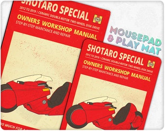 Kaneda's Bike Sticker Bomb Graffiti Mousepad | Playmat