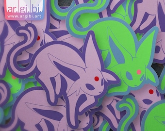 Eeveelutions Espeon-vinylsticker - laptopstickers - waterflesstickers - autosticker