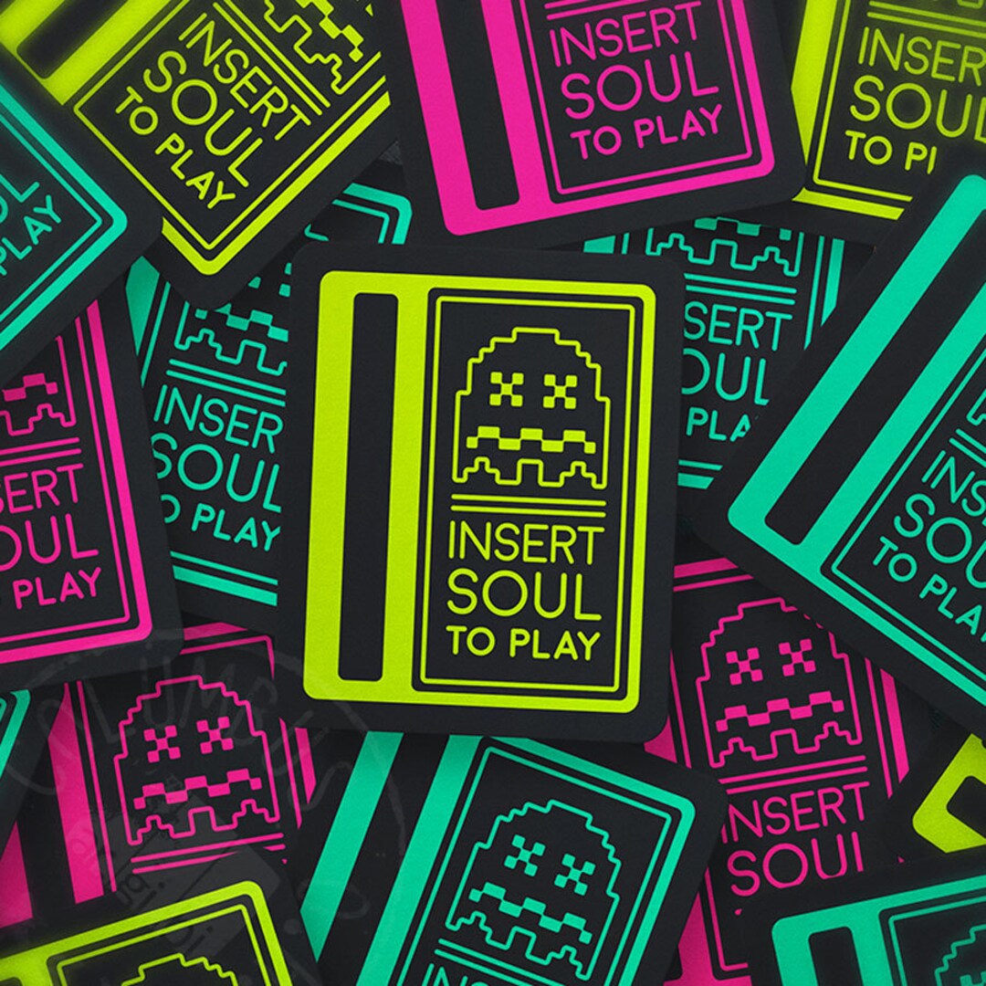 Insert Soul to Play Vinyl Sticker - Laptop Stickers - Water Bottle ...