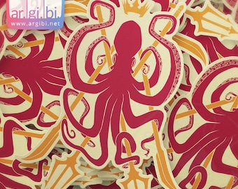 King of the Seven Vinyl Sticker - Laptop Stickers - Water Bottle Stickers - Car Decal