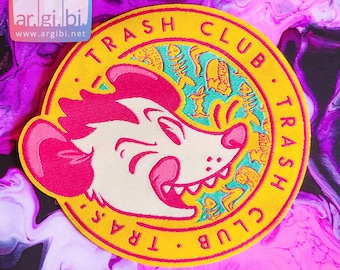 Trash Club Opossum Woven Fabric Patch