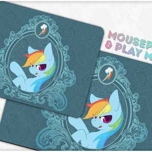 Rainbow Dash Mousepad | Deskmat | Playmat