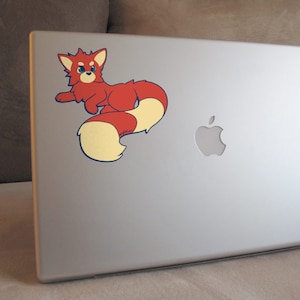 Cute Red Panda Full Color Decal