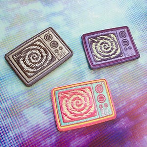Hypno TV Glow in the Dark Fabric Patch