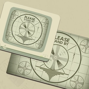 Please Stand By TV Test Pattern Mousepad | Deskmat | Playmat