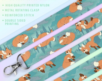 Forest Fox Lanyard