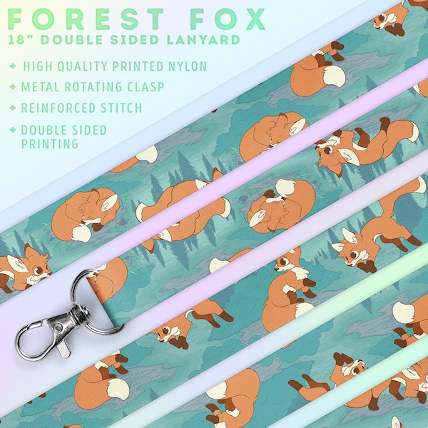 Forest Fox Lanyard