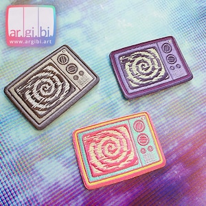 Hypno TV Glow in the Dark Fabric Patch