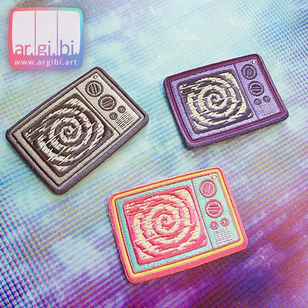 Hypno TV Glow in the Dark Fabric Patch