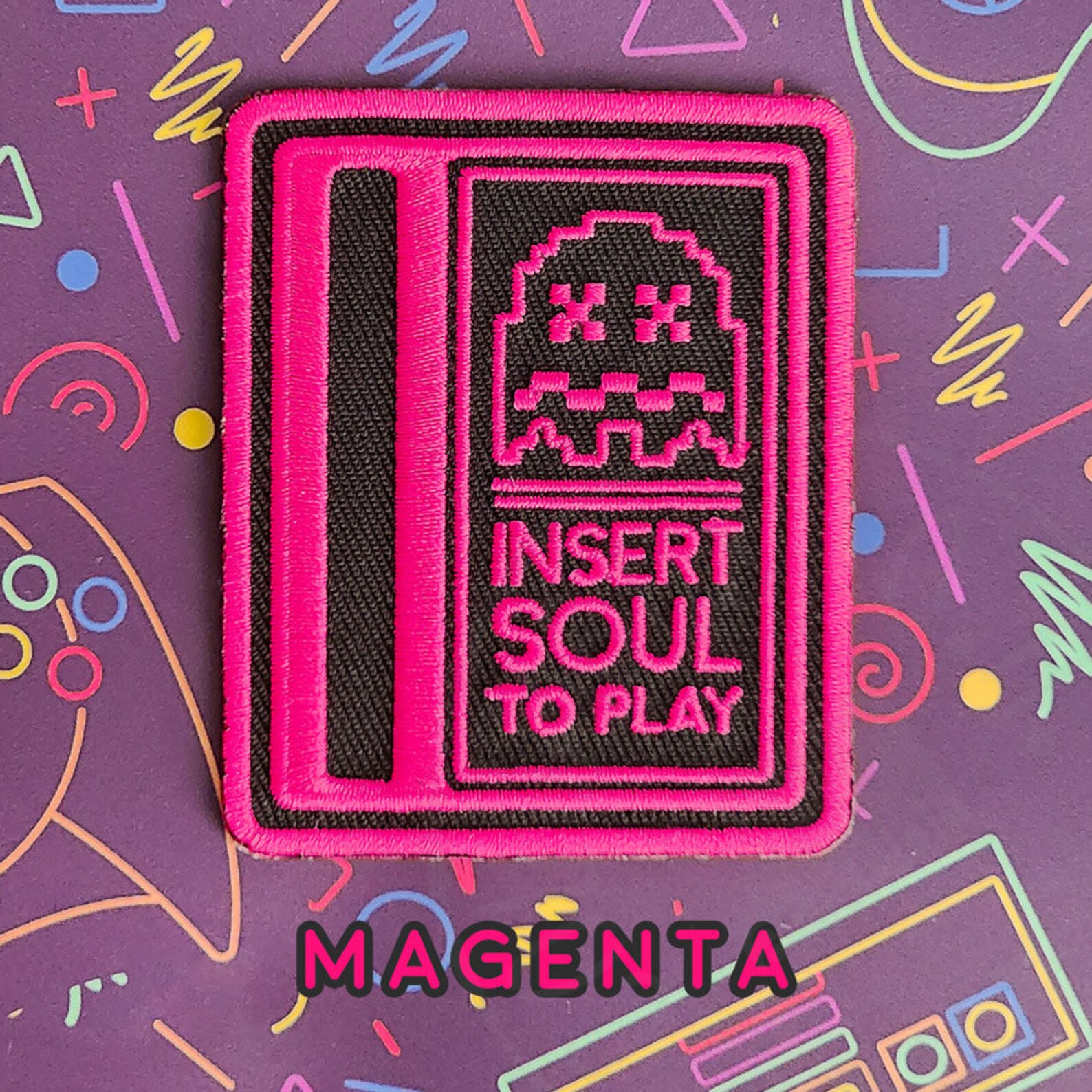 Insert Soul to Play Embroidered Fabric Patch - Etsy