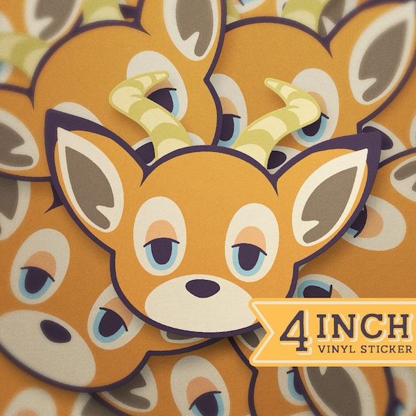 Beau ACNH Vinyl Sticker / Animal Crossing / Animal Crossing New Horizons / Laptop Sticker / Water Bottle Sticker / Waterproof Sticker