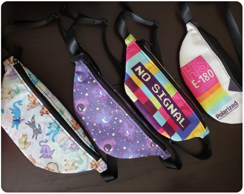 Vulpix and Ninetales Inspired Pattern Fanny Pack