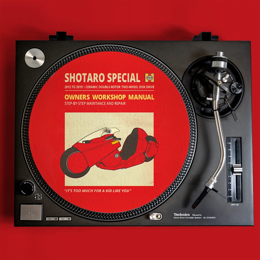Kaneda's Bike Record Player Slipmat - Etsy Norway